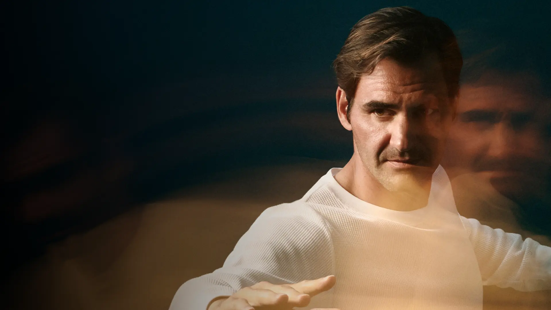 Portrait of Roger Federer, 20 time Grand Slam winner and former world number 1 tennis star.