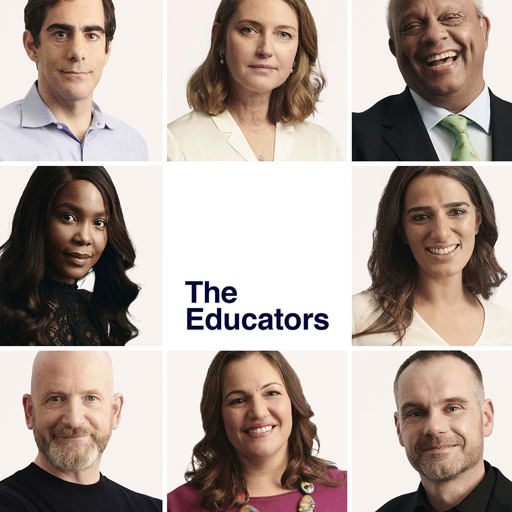 The front cover image of 'The Educators' film and podcast series, created by BecomingX with Capita. 